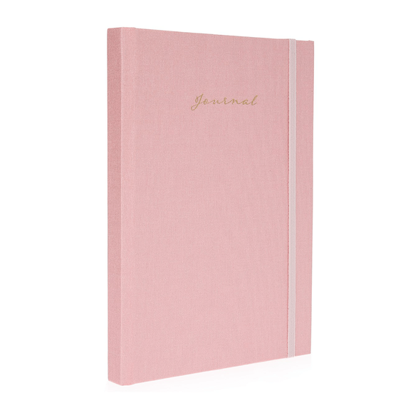 Fulique Journal Metalik Pembe Noktalı Defter 15,5x21,5cm