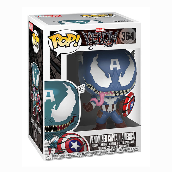 Funko Pop Marvel Venom : Venom Captain America Figür 32686