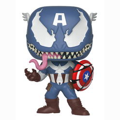 Funko Pop Marvel Venom : Venom Captain America Figür 32686 - Thumbnail
