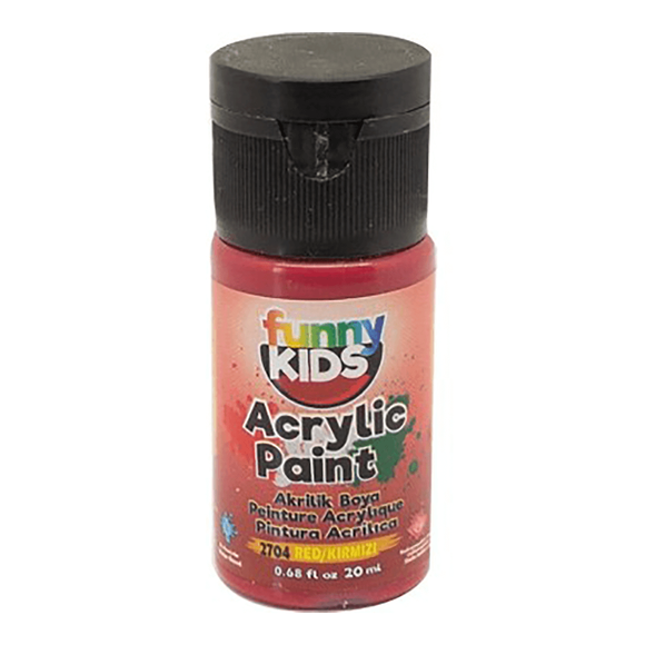 Funny Kids Akrilik Boya 20 cc Kırmızı