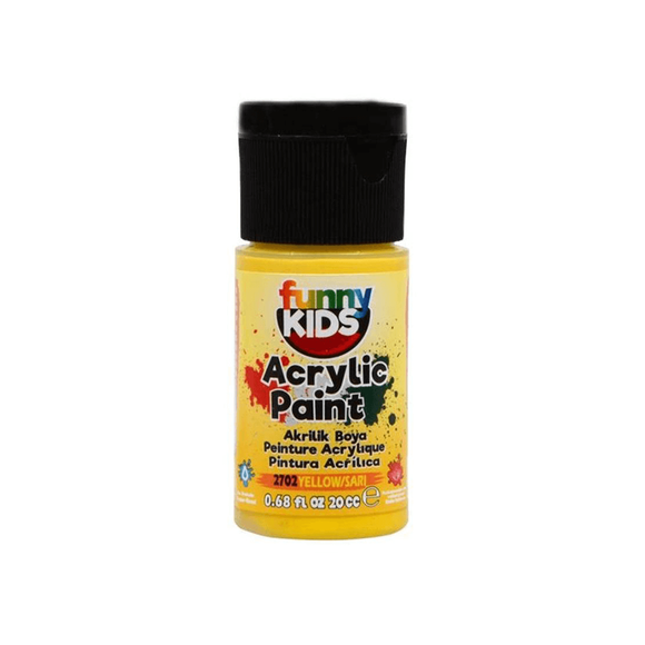 Funny Kids Akrilik Boya 20 cc Sarı