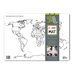 Funny Mat Dünya Dilsiz Haritası 1014 - Thumbnail