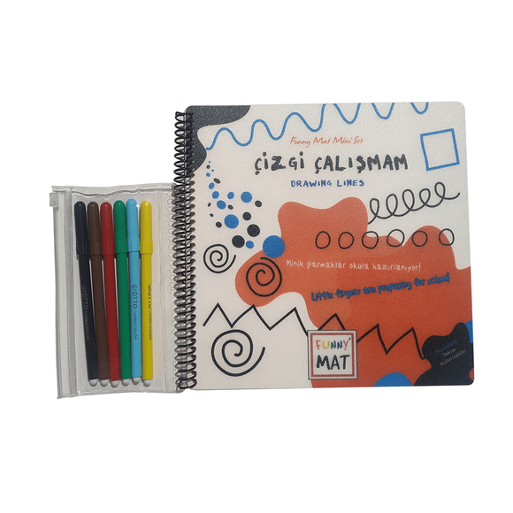 Funny Mat Mini Set Çizgi Çalışmam (Kalemli) 1161