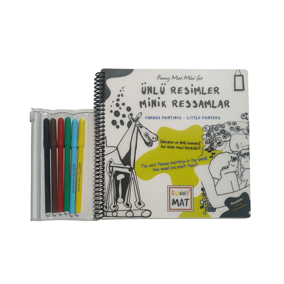 Funny Mat Mini Set Ünlü Resimler Minik Ressamlar (Kalemli) 1159