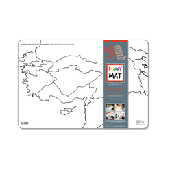 Funny Mat Türkiye Bölgeler Dilsiz Haritası 1019 - Thumbnail