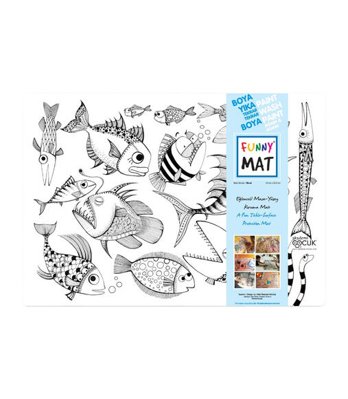 Funny Mat -Washable Art - Balık 