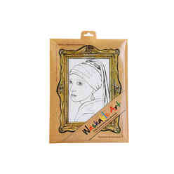 Funny Mat -Washable Art - Johannes Vermeer - İnce Küpeli Kız - Thumbnail