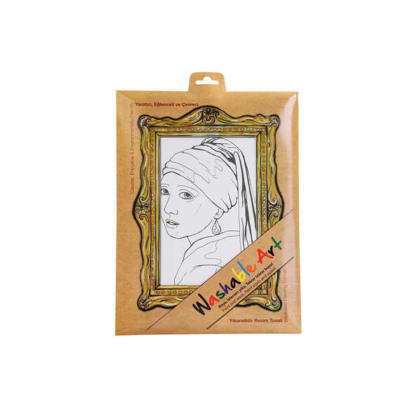 Funny Mat -Washable Art - Johannes Vermeer - İnce Küpeli Kız