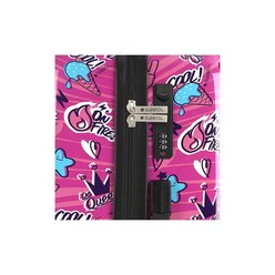 Gabol Trolley Valiz Orta Boy Pembe Sticker 234146 - Thumbnail