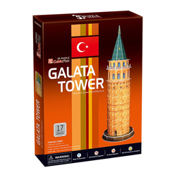 Galata Kulesi 17 Parça 3D Puzzle C098H - Thumbnail