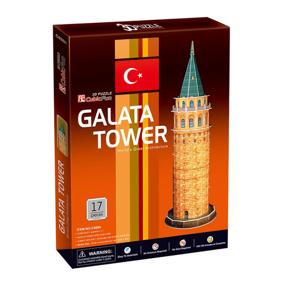 Galata Kulesi 17 Parça 3D Puzzle C098H