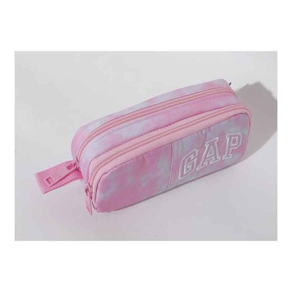 Gap Kids Kalem Çantası 2 Bölmeli Pembe Batik Desen 13382