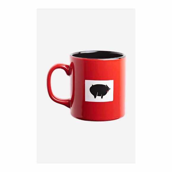 George Orwell - Hayvan Çiftliği Kupa Dışı Kırmızı İçi Siyah Seramik 