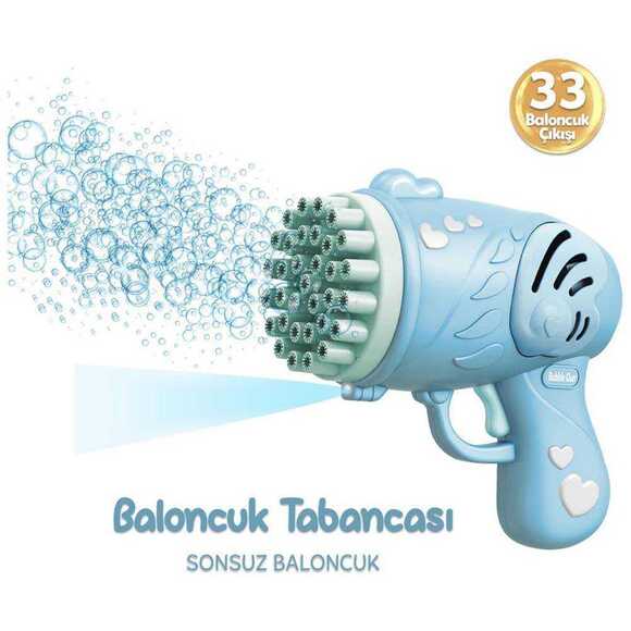 Gepettoys SR838 33 Kanallı Baloncuk Tabancası Pembe/Mavi