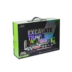 Markasız Oyuncak - Gepettoys Uzaktan Kumandalı Metal Tır Çantalı HJ8010