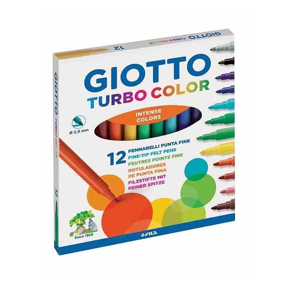 Giotto Turbo Color 12’Li Keçeli Kalem 416000