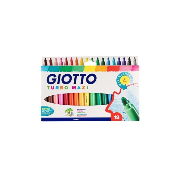 Giotto Turbo Maxi Askılı 18’Li Keçeli Kalem