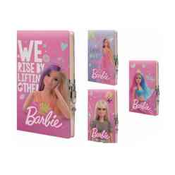Gıpta 14x20cm 96 Yaprak Barbie Kilitli Dikişli Sert Kapak Hatıra Defteri 3432000 - Thumbnail