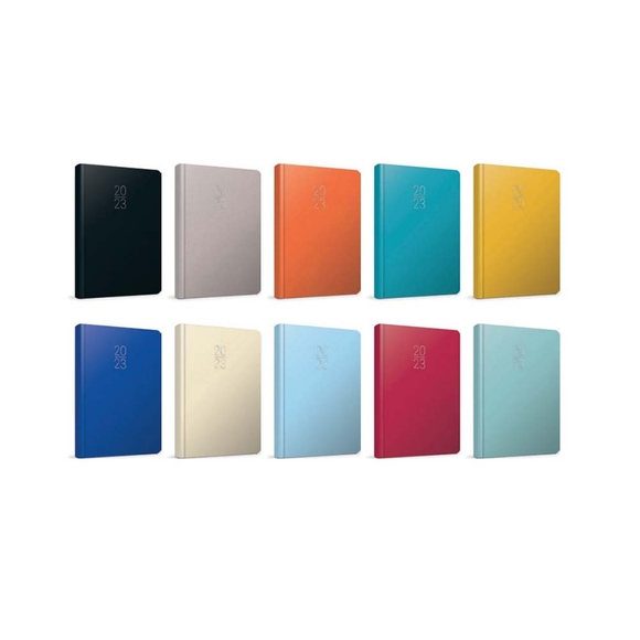 Gıpta 17X24 Günlük Çizgili Beyaz Ajanda 2023 106-Eck