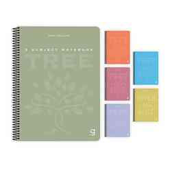 Gıpta 17x24cm 120 Yaprak Tree Spiralli Seperatörlü Pp Kapak Defter Kareli 6953000 - Thumbnail