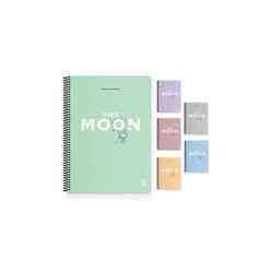 Gıpta 17x24cm 80 Yaprak Çizgili Moon Spiralli Pp Kapak Defter 6959000 - Thumbnail