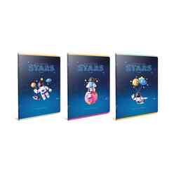 Gıpta A4 60 Yaprak Kareli Stars Dikişli Karton Kapak Defter 6191000 - Thumbnail