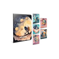 Gıpta A4 60yp. Astropastel Tel Dikiş Karton Kapak Defter Çizgili 7184 - Thumbnail