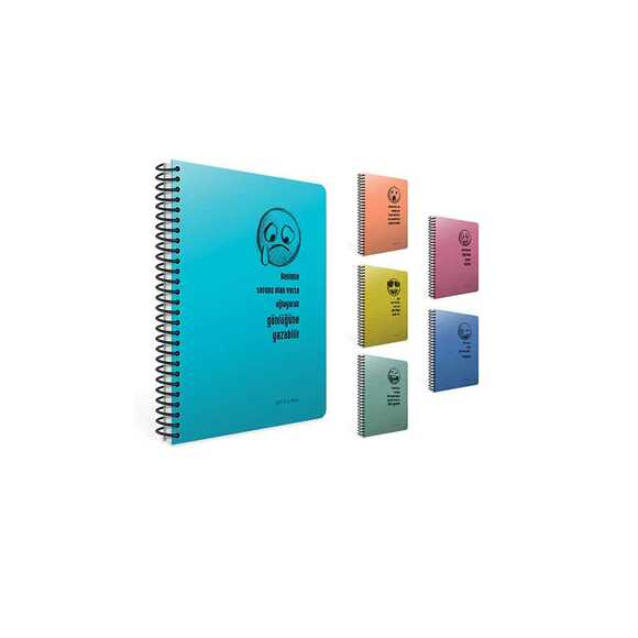 Gıpta A4 80 Yaprak Çizgili Real Spiralli Pp Kapak Defter 7227000