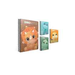 Gıpta A4 80 Yaprak Kareli Dino Notes Spiralli Karton Kapak Defter 7182000 - Thumbnail