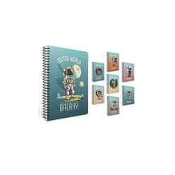 Gıpta A4 80 Yaprak Kareli Galaxy Spiralli Pp Kapak Defter 7269000 - Thumbnail