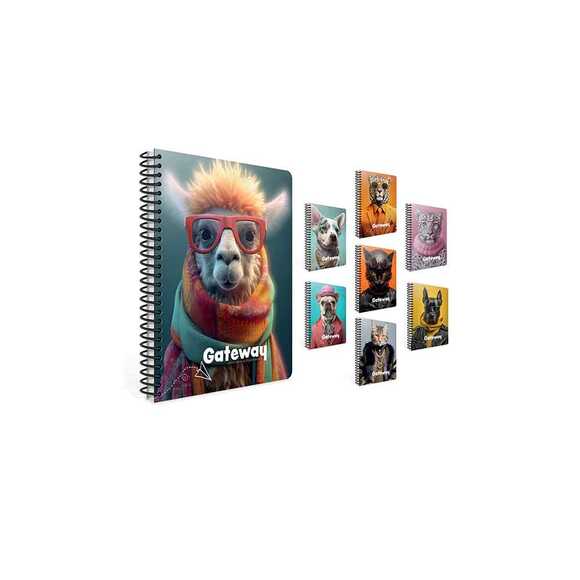 Gıpta A4 80 Yaprak Kareli Gateway Spiralli Pp Kapak Defter 7192000