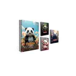 Gıpta A4 80 Yaprak Kareli Panda Spiralli Karton Kapak Defter 7088000 - Thumbnail
