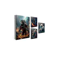 Gıpta A4 80 Yaprak Kareli Station Spiralli Karton Kapak Defter 7180000 - Thumbnail
