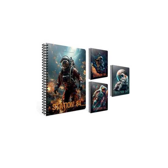 Gıpta A4 80 Yaprak Kareli Station Spiralli Karton Kapak Defter 7180000