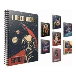 Gıpta A4 80yp. Space Spiralli Karton Kapak Defter Çizgili 5343000 - Thumbnail