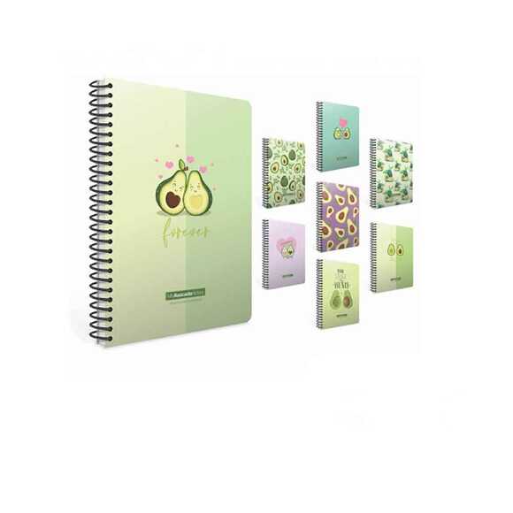 Gıpta A5 80 Yaprak Çizgili Avocado Notes Spiralli Karton Kapak Defter 6173000