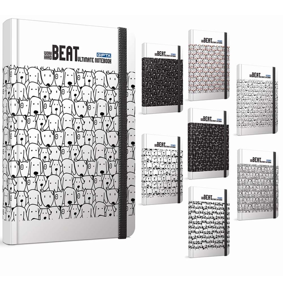 Gıpta Beat 19x26cm Dikişli Sert Kapak Defter 120yp Kareli 4226