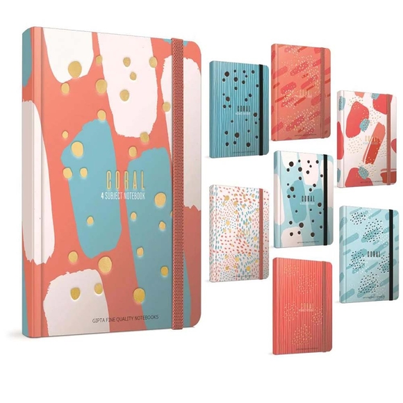Gıpta Coral Sert Kapak Defter 17x24cm Kareli 140yp 4628
