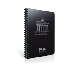 Gıpta Dark Defter Spiralli PP Kapak 17x24 cm 50 Yaprak Çizgisiz 3-2673000-2011 - Thumbnail