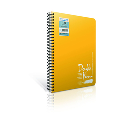 Gıpta - Gıpta Double Neon Defter Spiralli PP Kapak A4 100 Yaprak Kareli 3-2171000-2011
