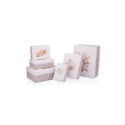 Gıpta Kutu - Gıpta Floral Dikdörtgen 3 Nolu Kutu 160x230x90 BX6603-03