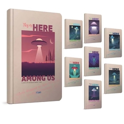 Gıpta - Gıpta Here 19x26cm Dikişli Sert Kapak Defter 120yp Kareli 4562