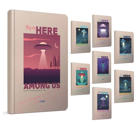 Gıpta Here 19x26cm Dikişli Sert Kapak Defter 120yp Kareli 4562