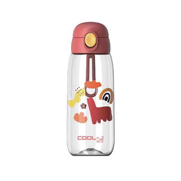 Gıpta Pipetli Kilitli Tritan Matara 600ML Kırmızı K755000