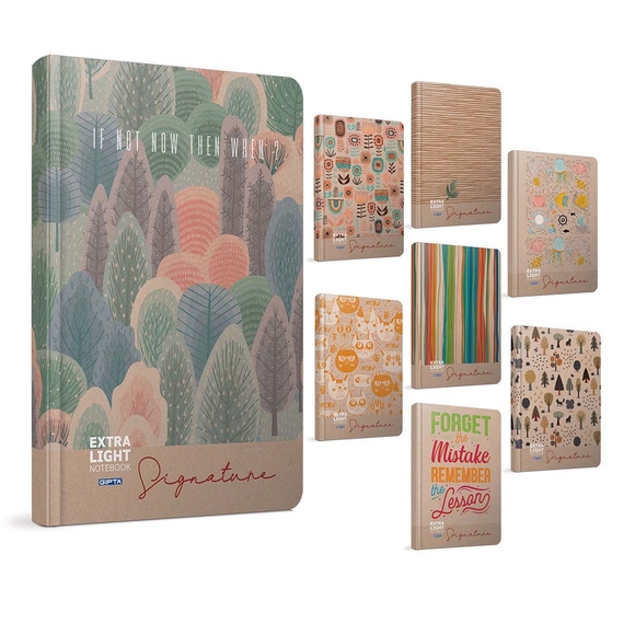 Gıpta Sıgnature İp Dikiş Sert Kapak 17X24 160Yp Çizgili Defter 4635