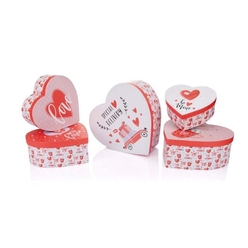 Gıpta Valentines Carıtas Kalp 3 Nolu Kutu 170x175x75mm Bx0656-03 - Thumbnail