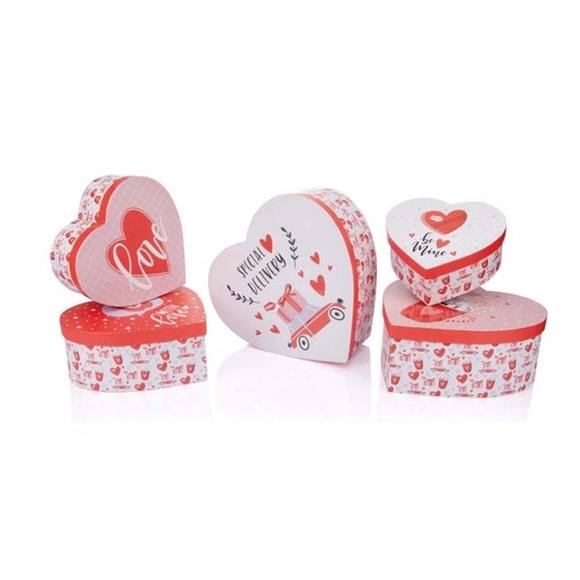 Gıpta Valentines Carıtas Kalp 5 Nolu Kutu 215x220x95mm Bx0656-05