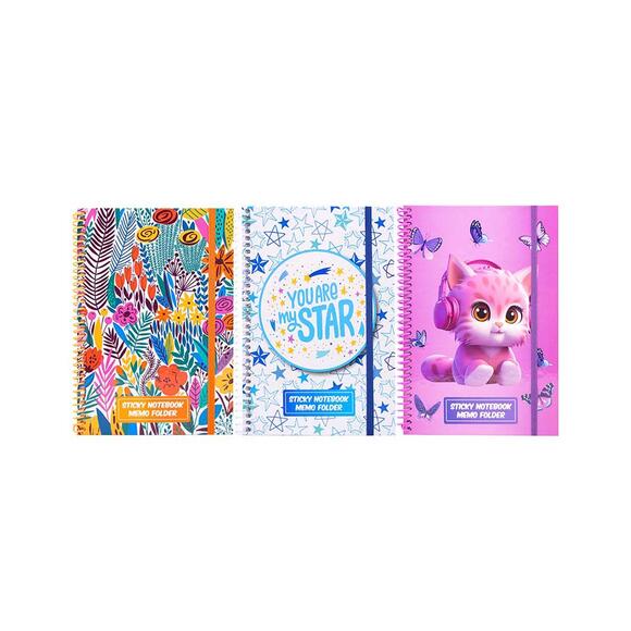 Globox 2928 Baskılı Yapışkanlı A5 Not Defteri