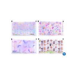 Globox A4 Fermuarlı Simli Kalemlikli Pp Dosya 3937 - Thumbnail