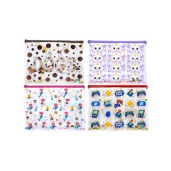 Globox - Globox A4 Fermuarlı Simli Pp Dosya 3943